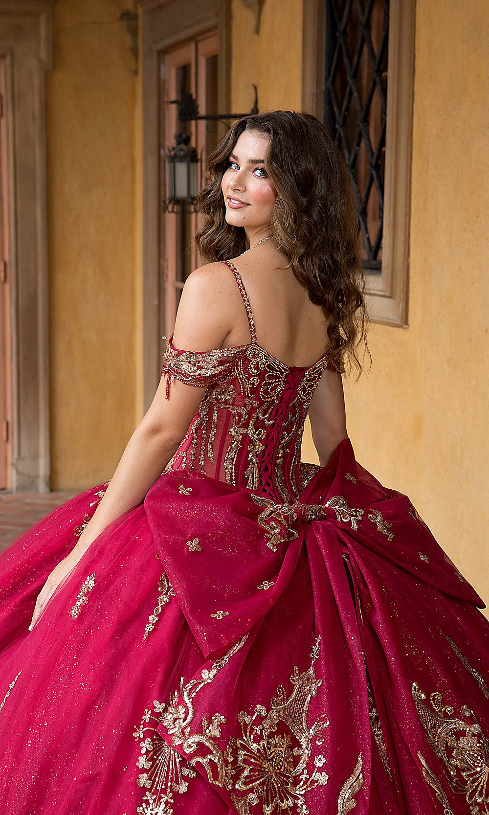 Bella Princess PQ1090 Bright Pink Quinceanera Ball Gown Dress