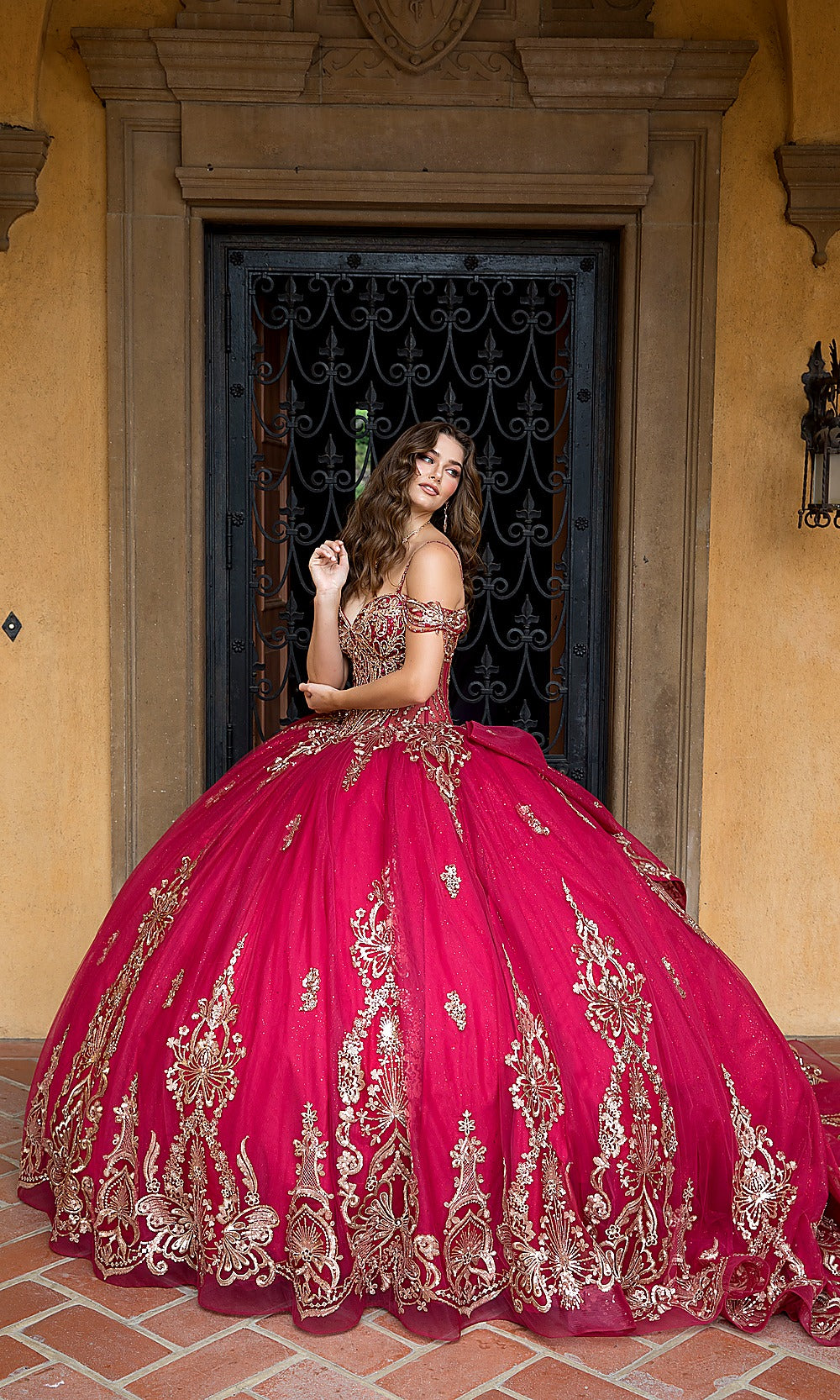 Bella Princess PQ1090 Bright Pink Quinceanera Ball Gown Dress