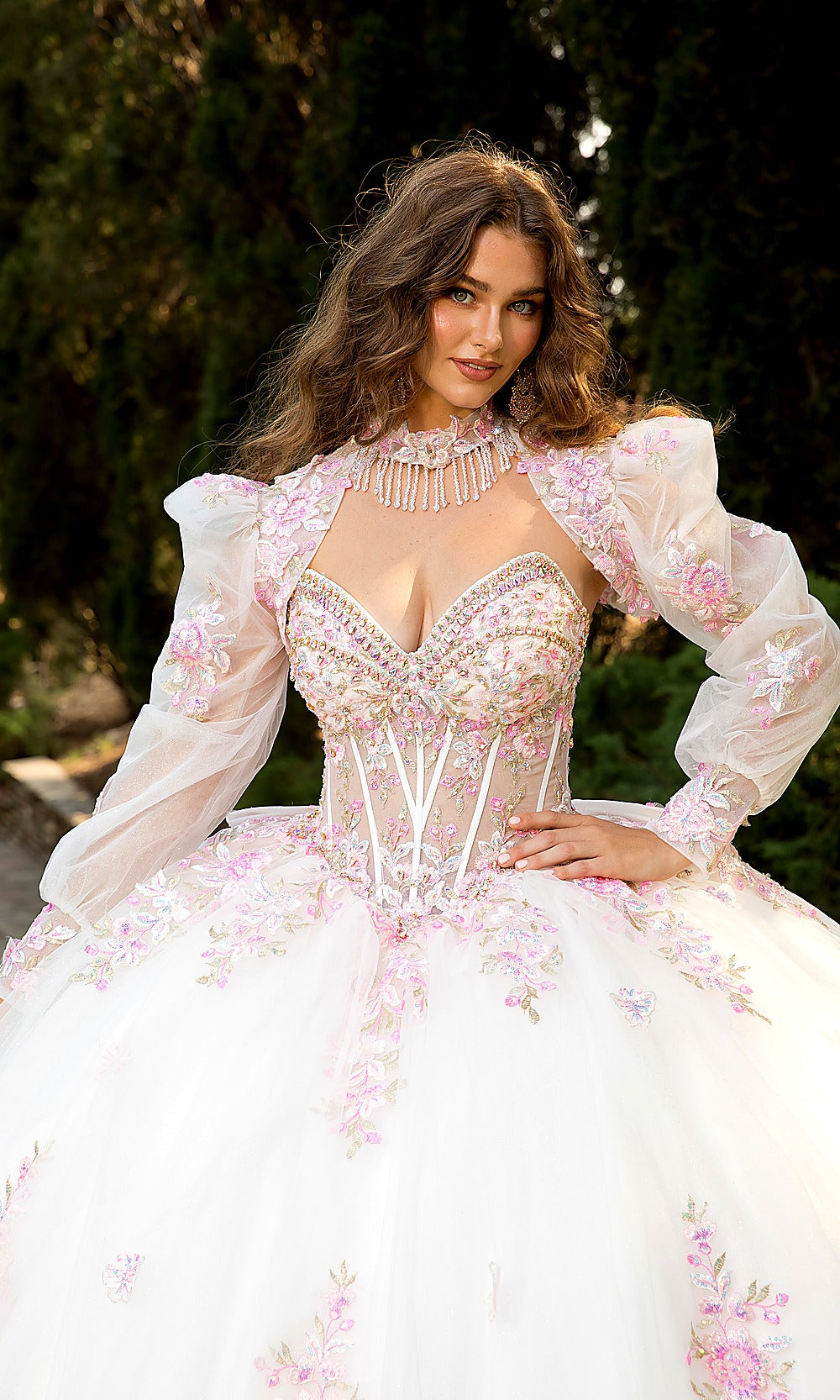 Bella Princess PQ1093 Light Pink Quinceanera Ball Gown Dress