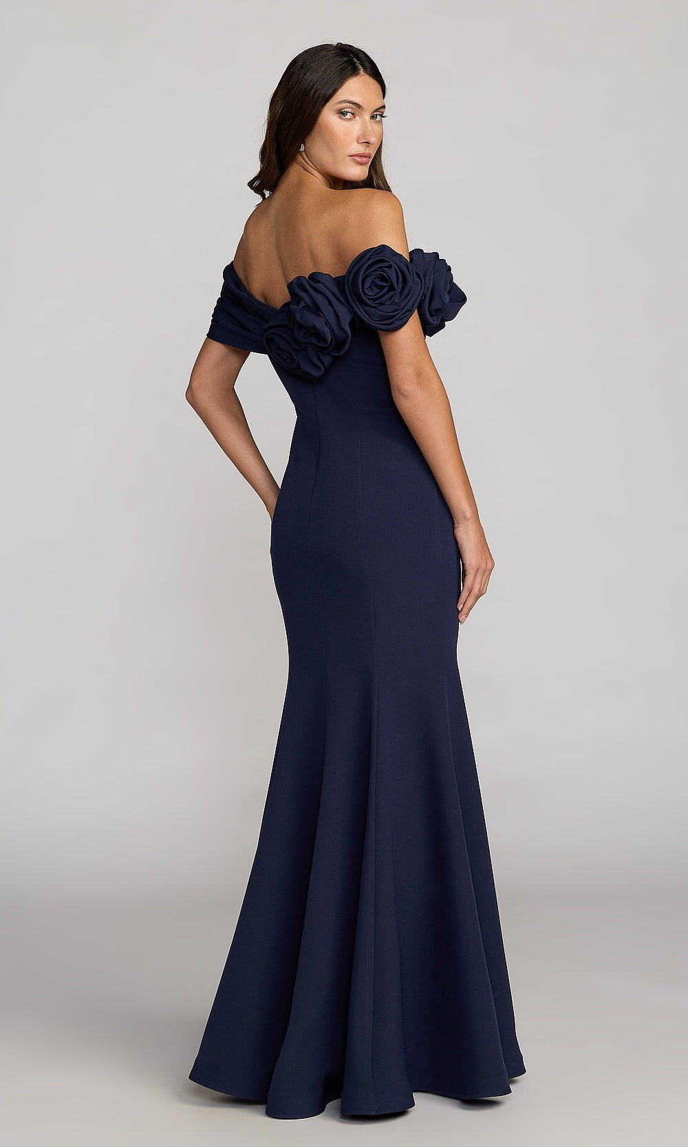 Mac Duggal 21104 Evening Dress - Navy - BK