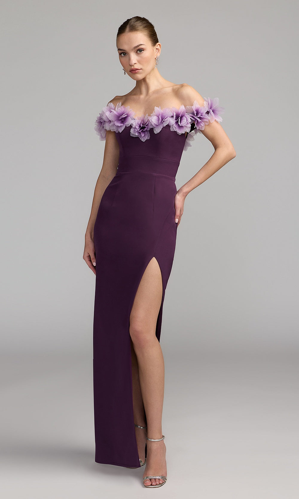 Mac Duggal 21235 Evening Dress - Plum - AB
