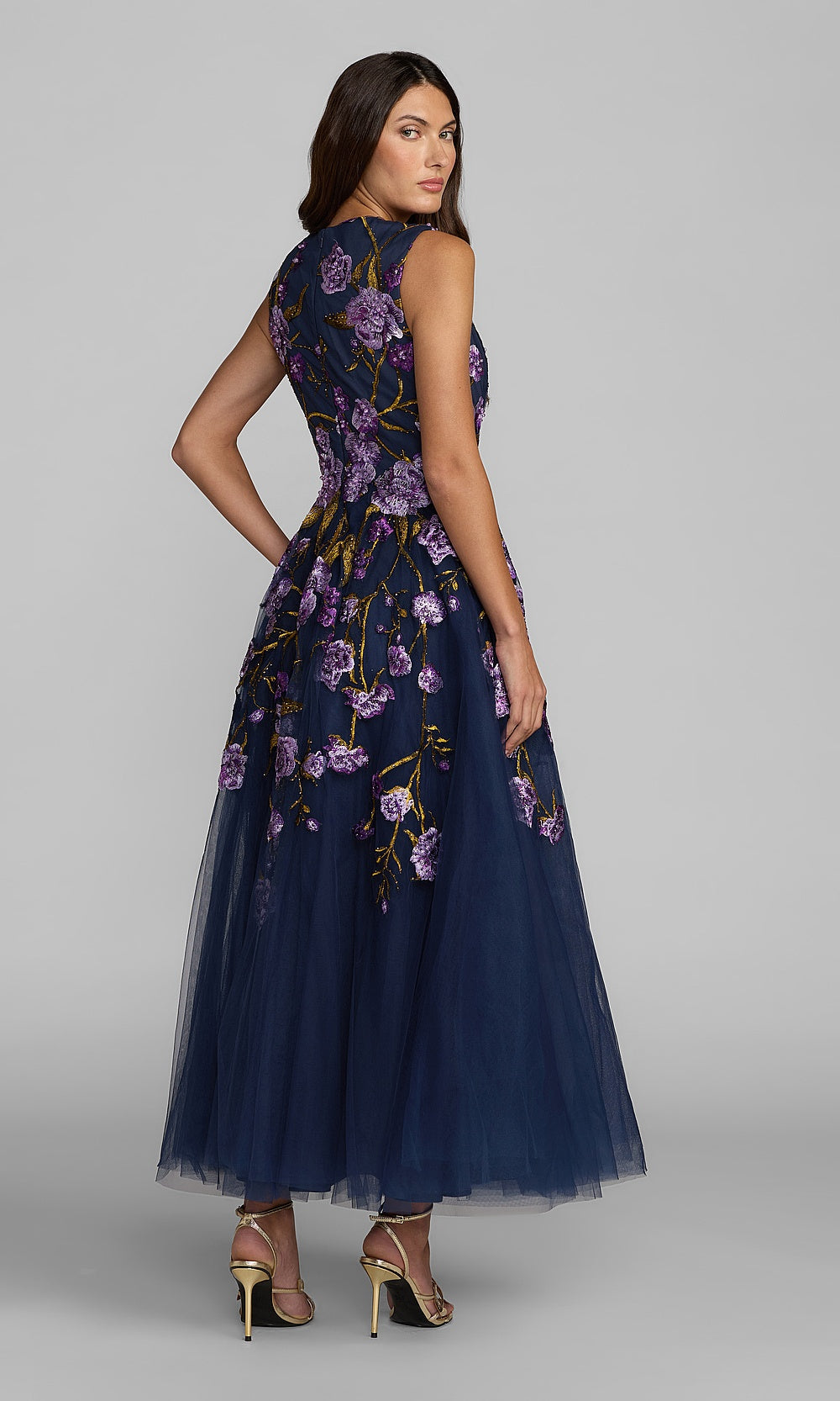 Mac Duggal 21358 Cocktail Dress - Midnight Multi - BK
