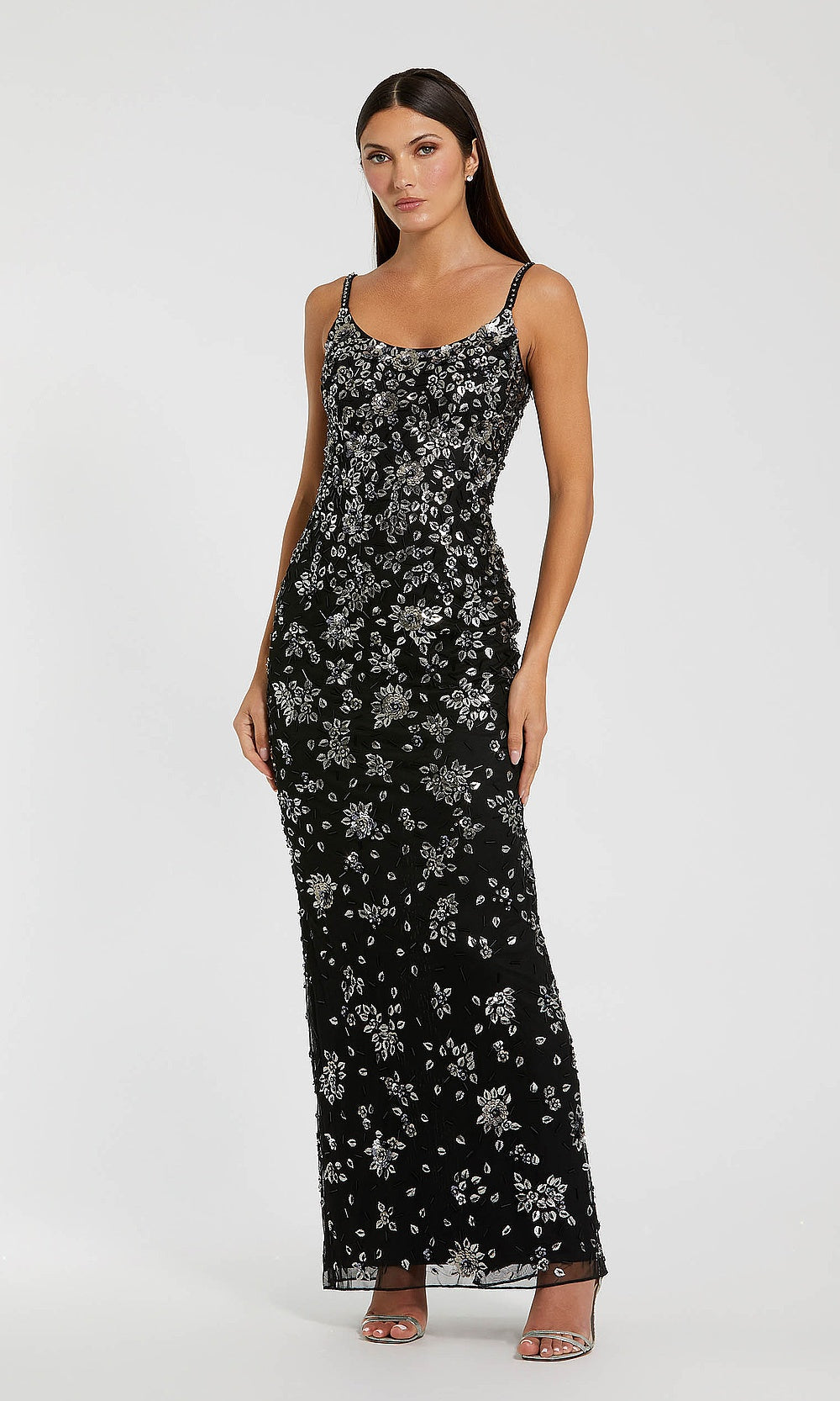 Mac Duggal 5477 Evening Dress - Blacksilver - AB