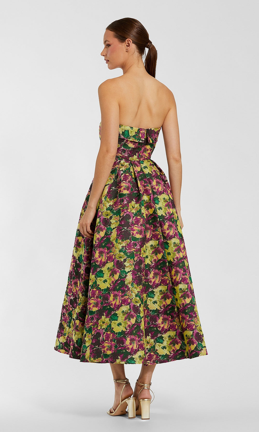 Mac Duggal 56165 Cocktail Dress - Plum Multi - BK