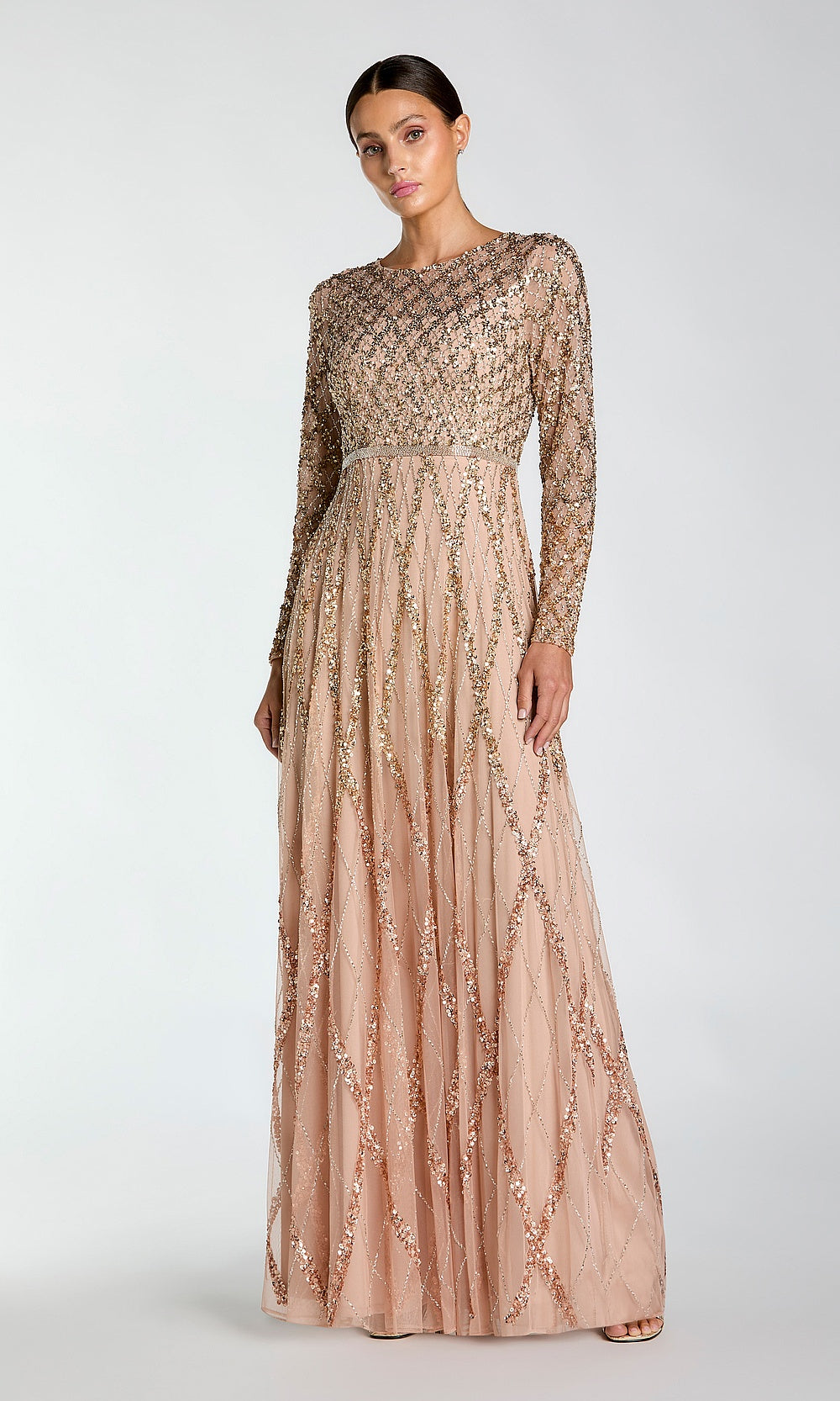 Mac Duggal 6235 Evening Dress - Mochaombre - AB