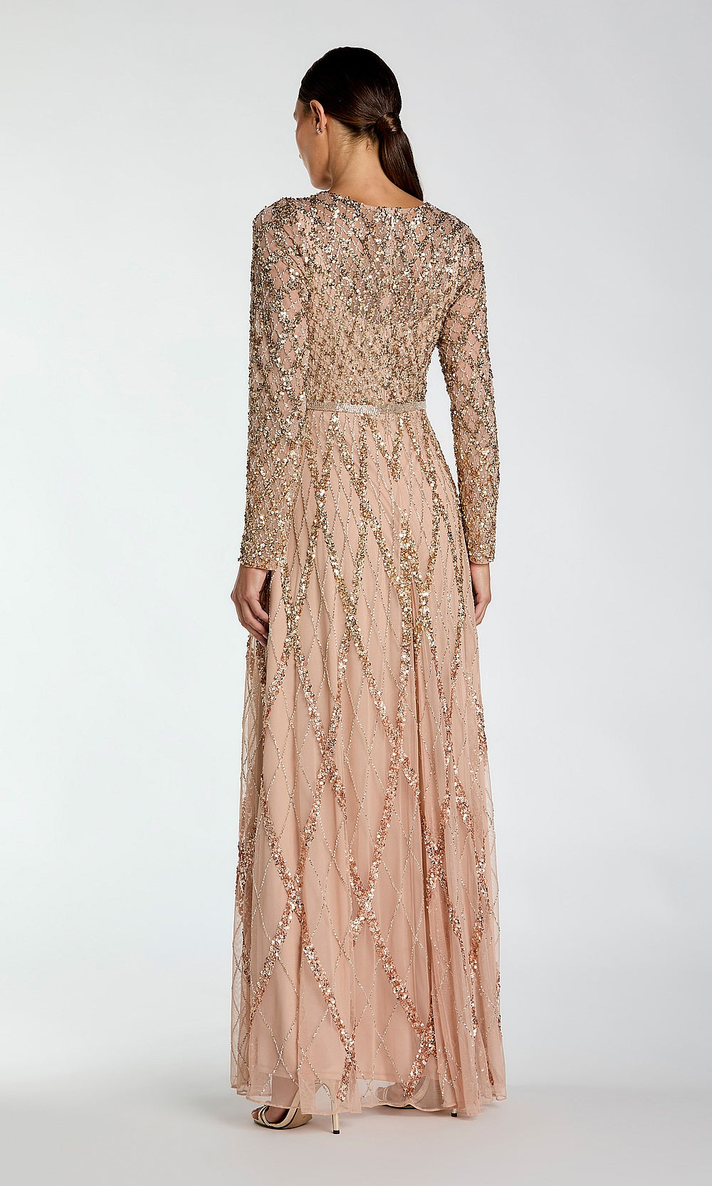 Mac Duggal 6235 Evening Dress - Mochaombre - BK