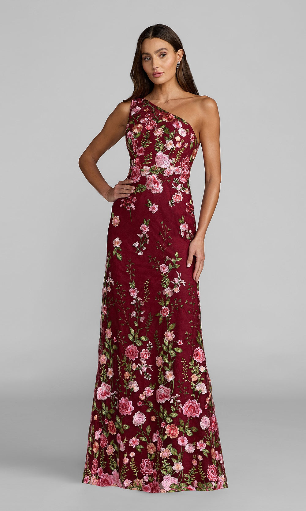 Mac Duggal 68606 Evening Dress - Burgundy - AB