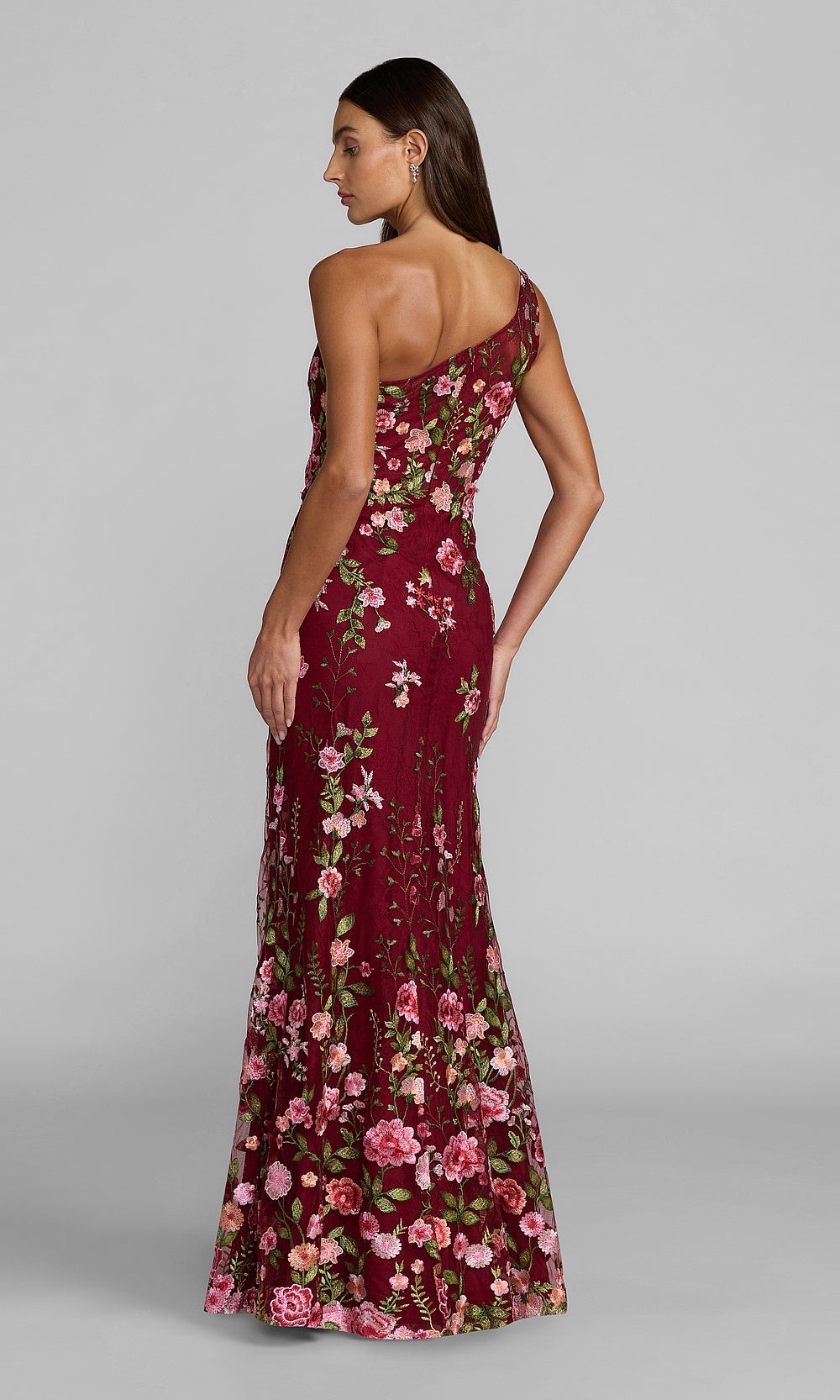 Mac Duggal 68606 Evening Dress - Burgundy - BK