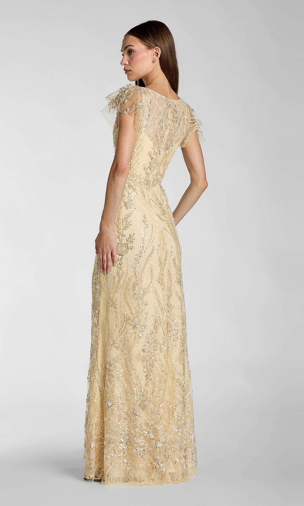 Mac Duggal 68914 Evening Dress - Gold - BK