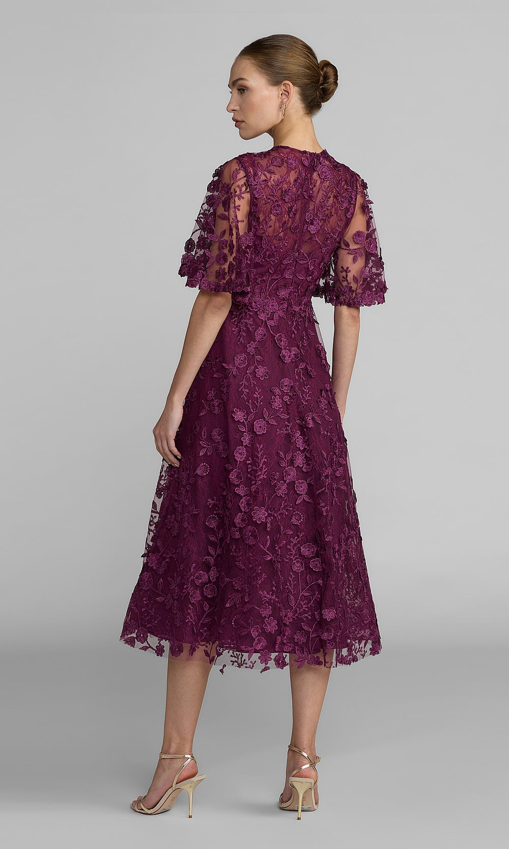 Mac Duggal 69036 Cocktail Dress - Aubergine - BK