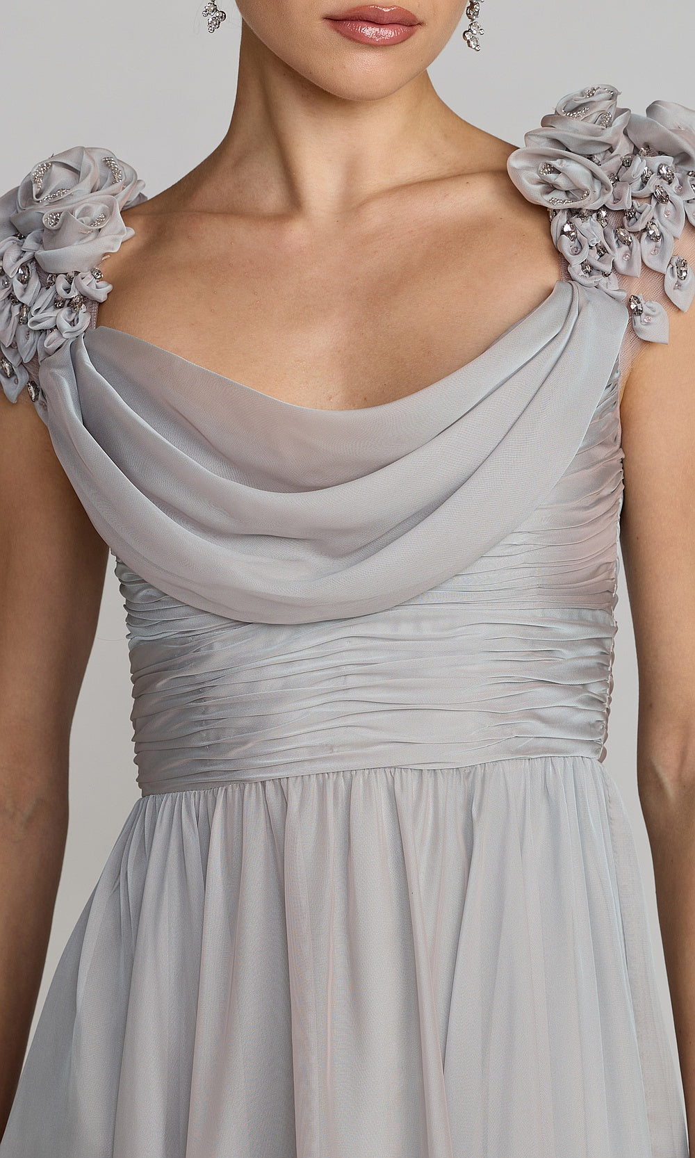 Mac Duggal 69088 Evening Dress - Platinum - CL
