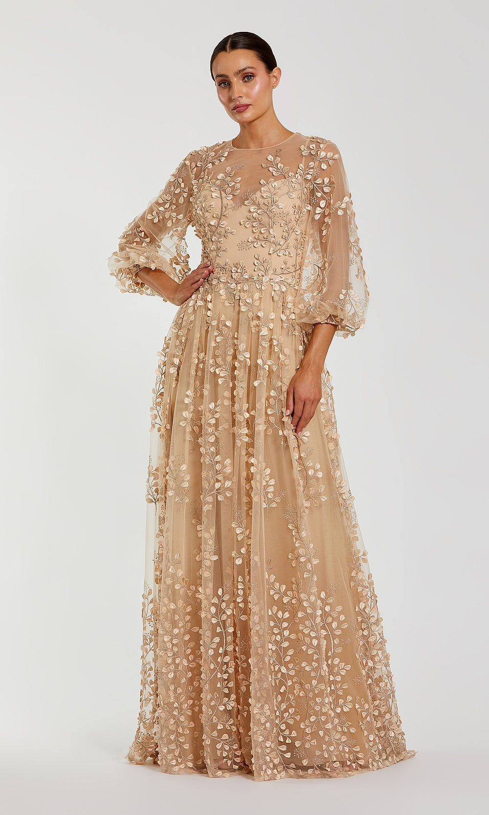 Mac Duggal 79399 Evening Dress - Champagne - AB