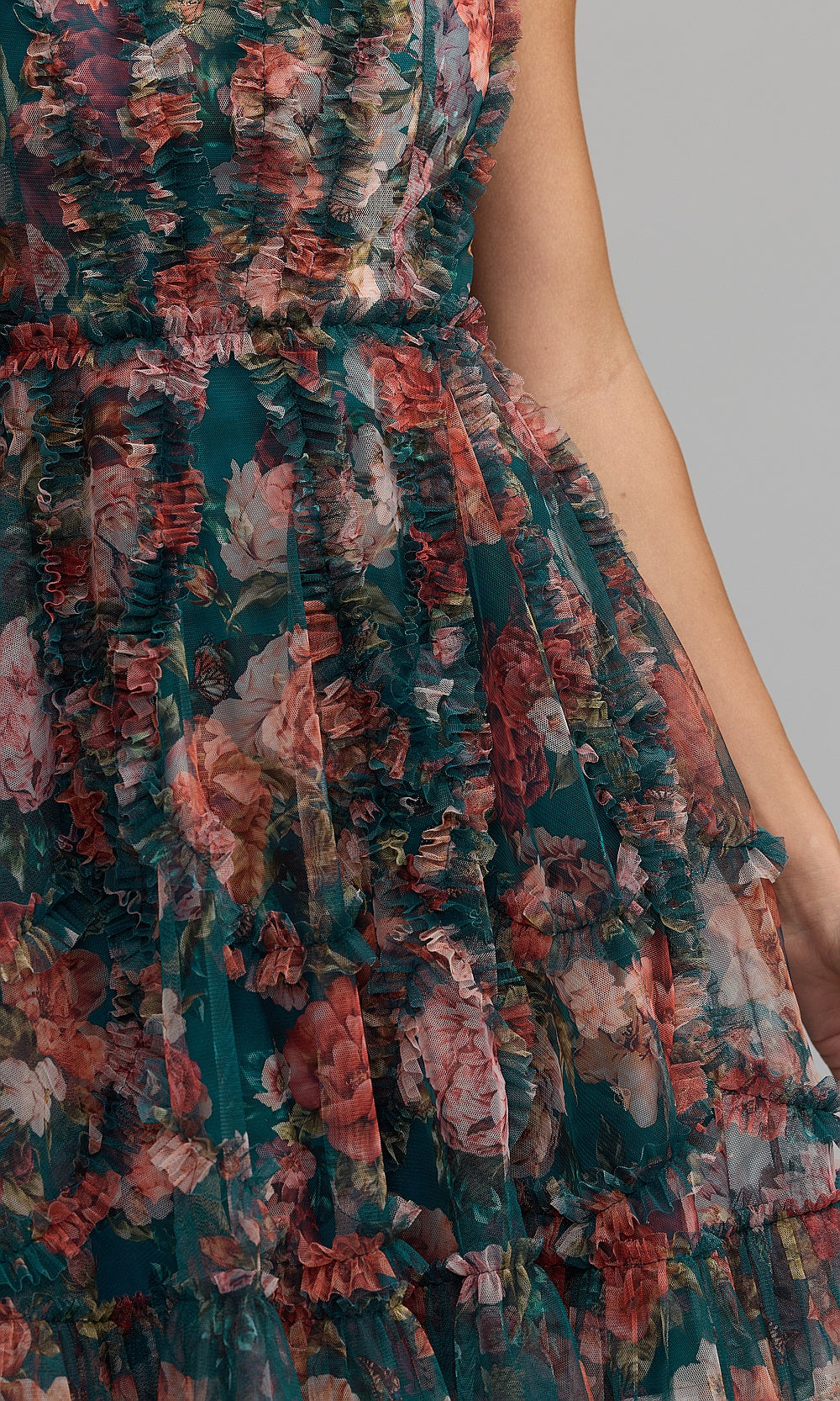 Mac Duggal 8307 Cocktail Dress - Teal Multi - CL2