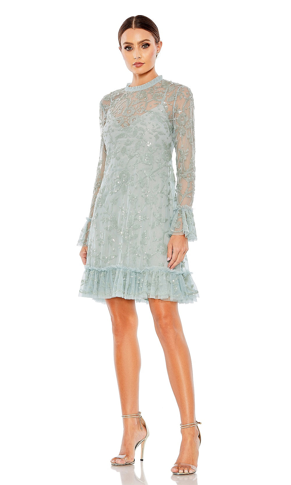 Mac Duggal 9139 Cocktail Dress - Seafoam - AB