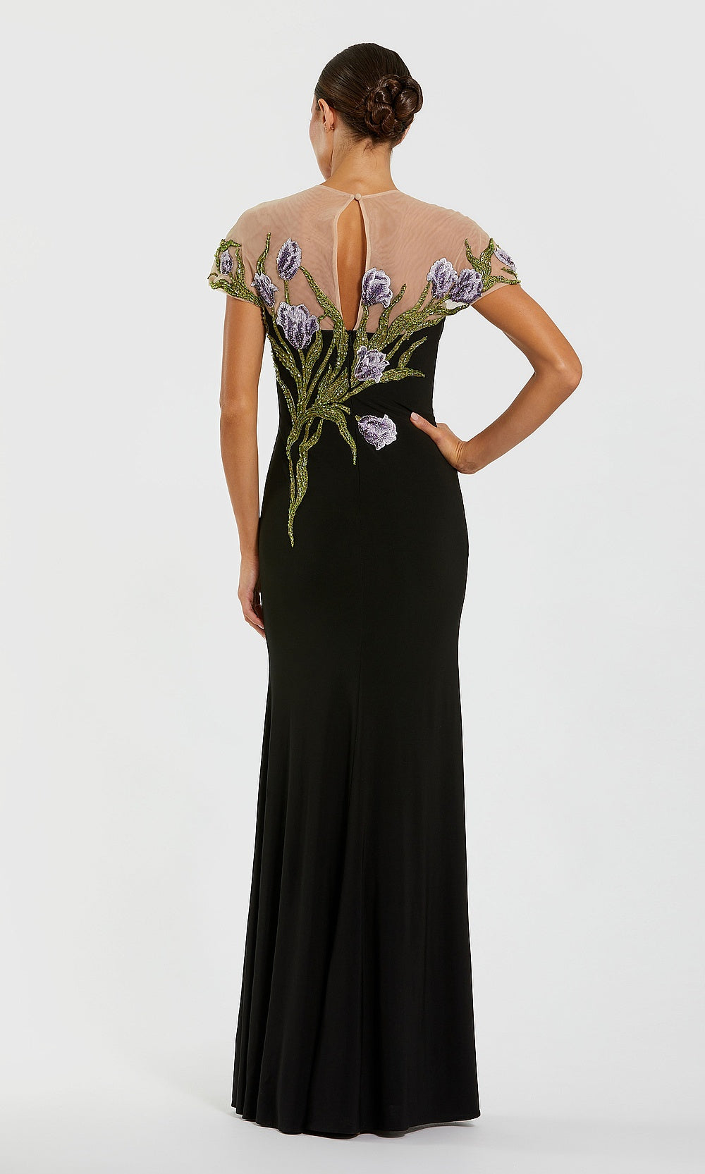 Mac Duggal 9911912 Petite Dress Blackmulti - BK