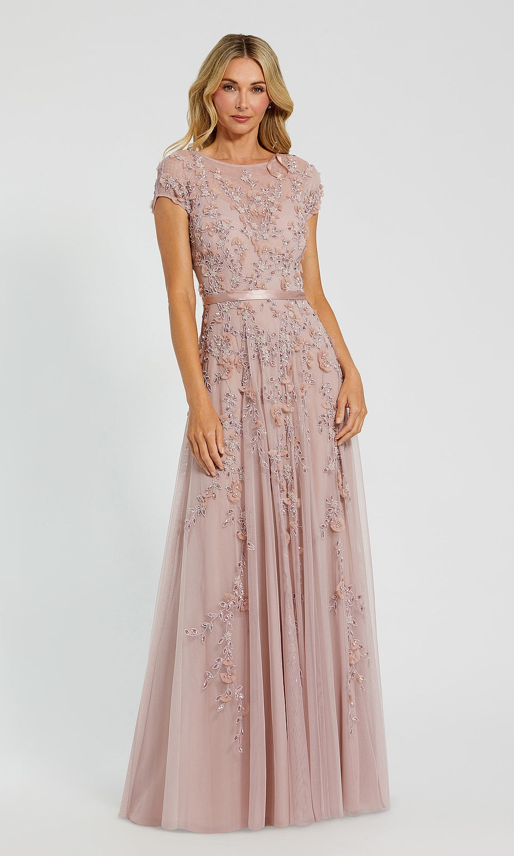 Mac Duggal 9914521 Petite Dress Mocha - AB