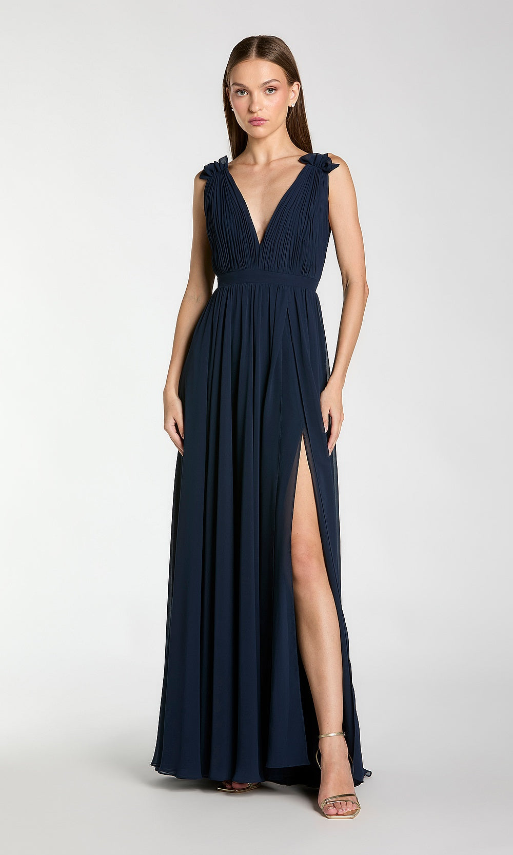 Mac Duggal 9955321 Petite Dress Navy - AB