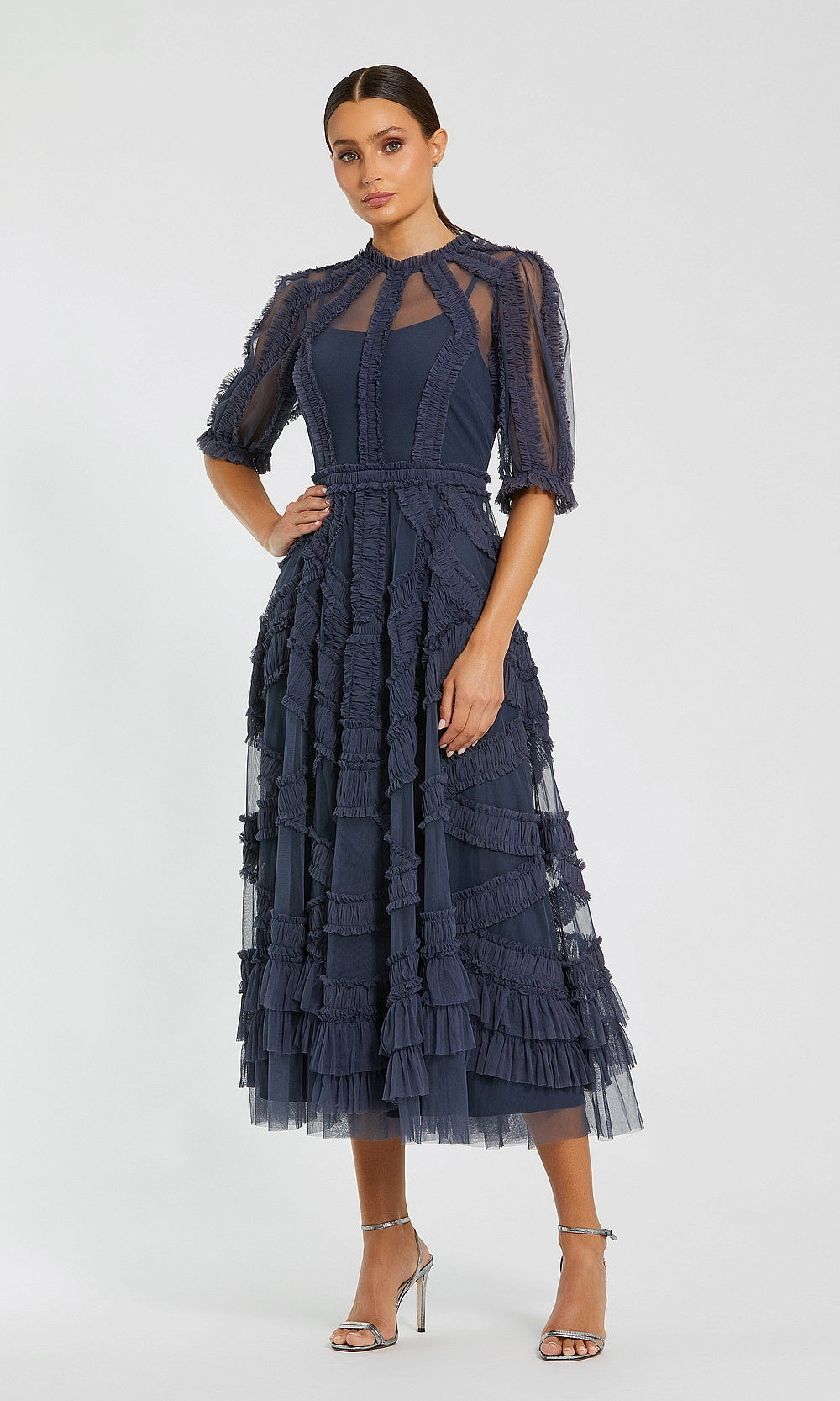 Mac Duggal 998058 Petite Dress Midnight - AB