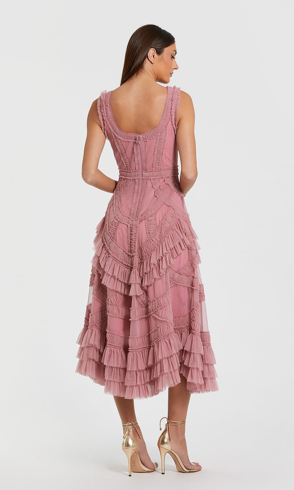 Mac Duggal 998250 Petite Dress Antiquerose - BK