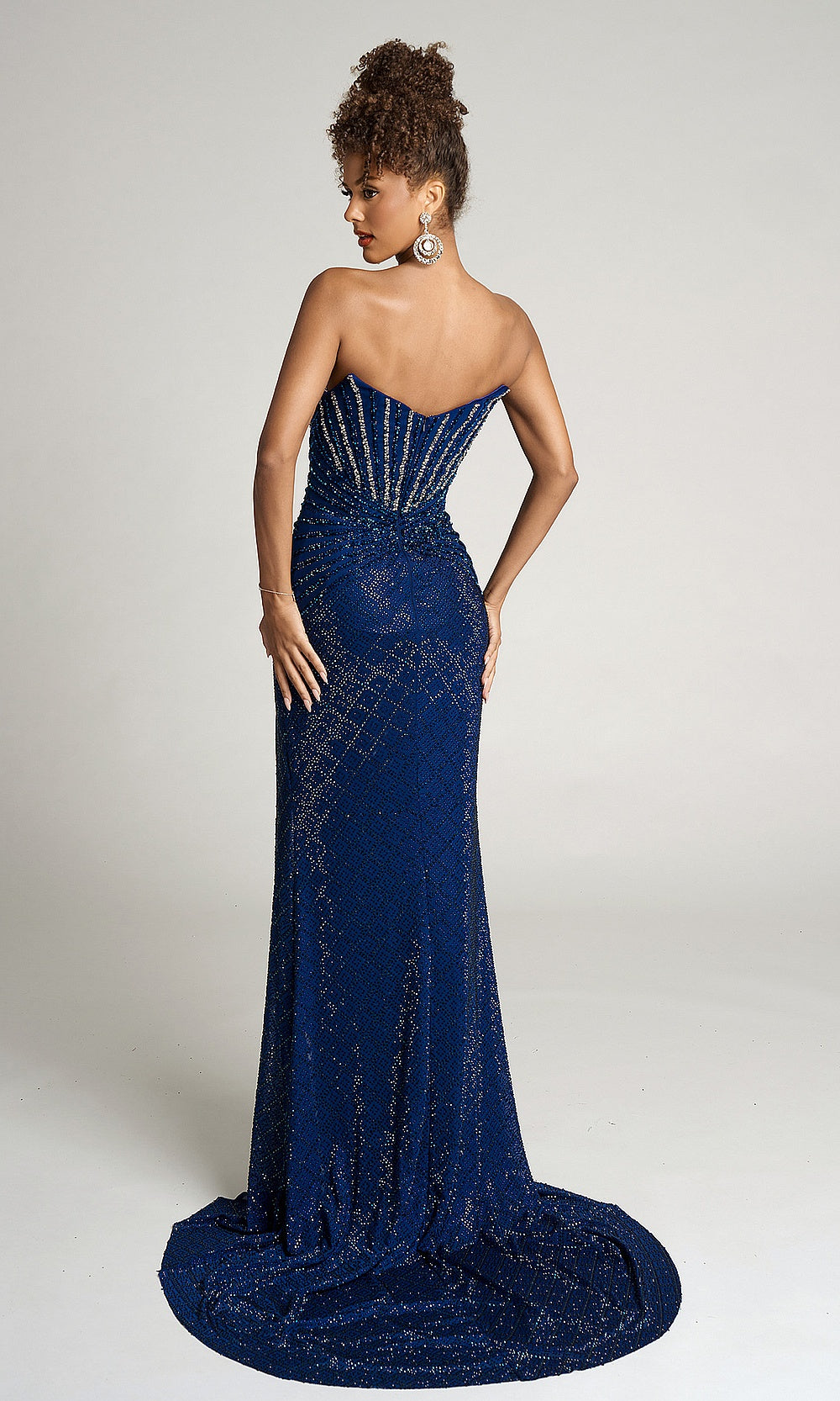 Portia and Scarlett PS26016 Hot-Stone Fitted Strapless Sweetheart Gown