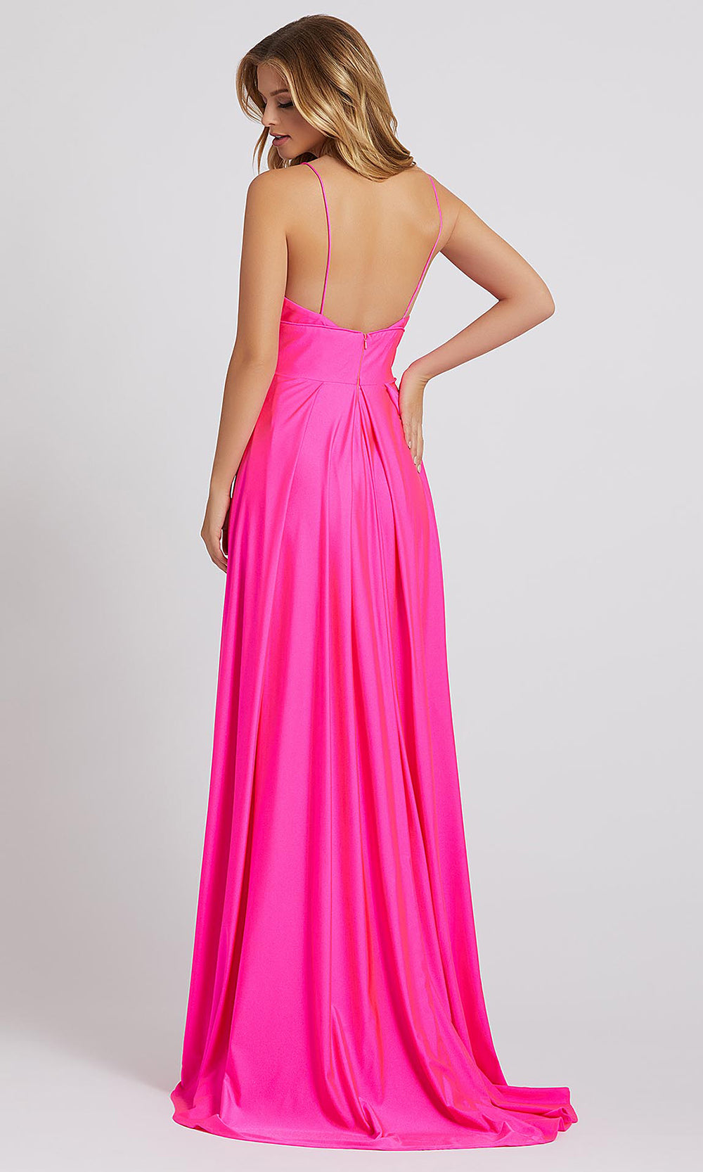 Mac Duggal - 26165I Sweetheart Neck Empire Waist A-Line Gown In Pink