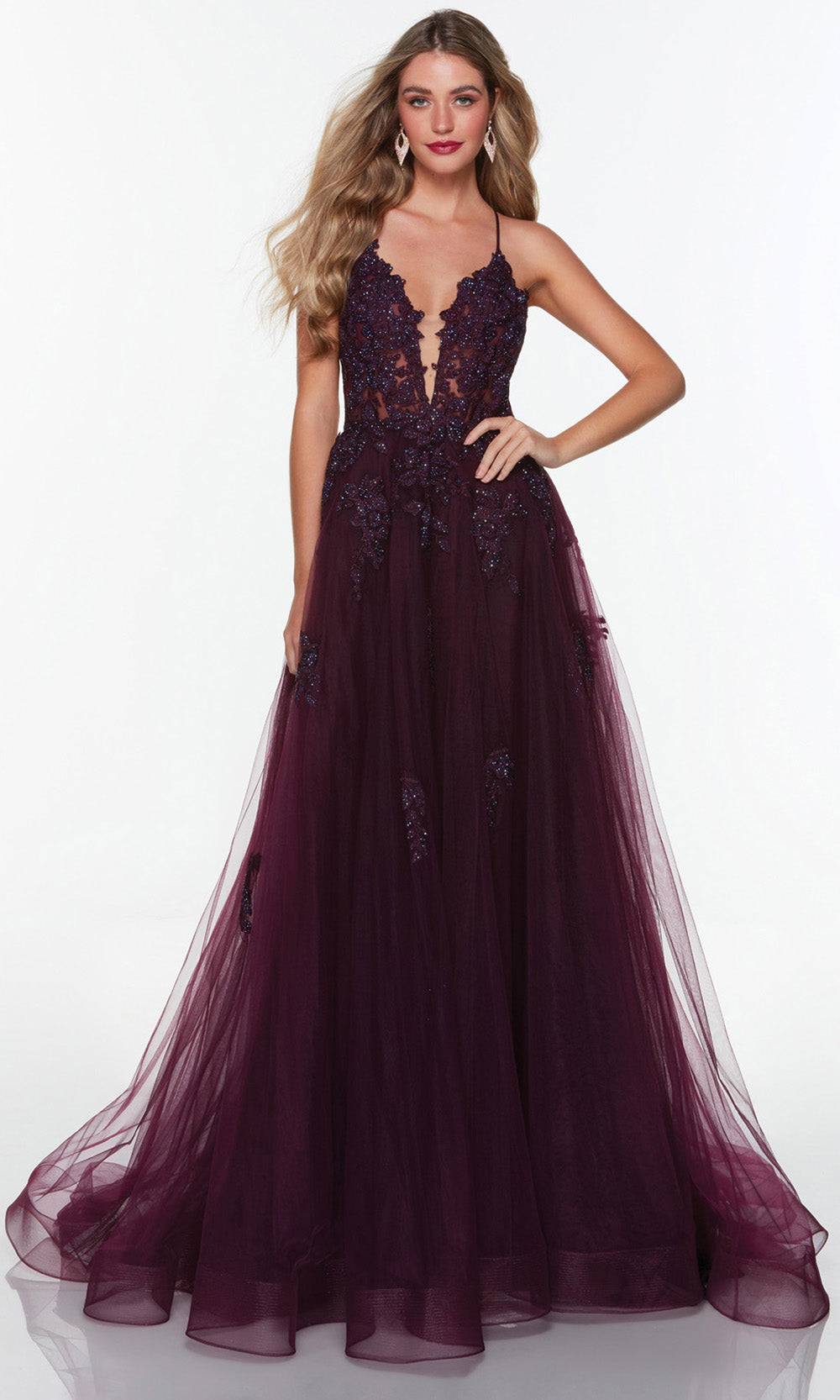 Alyce Paris 61263 In Black Plum