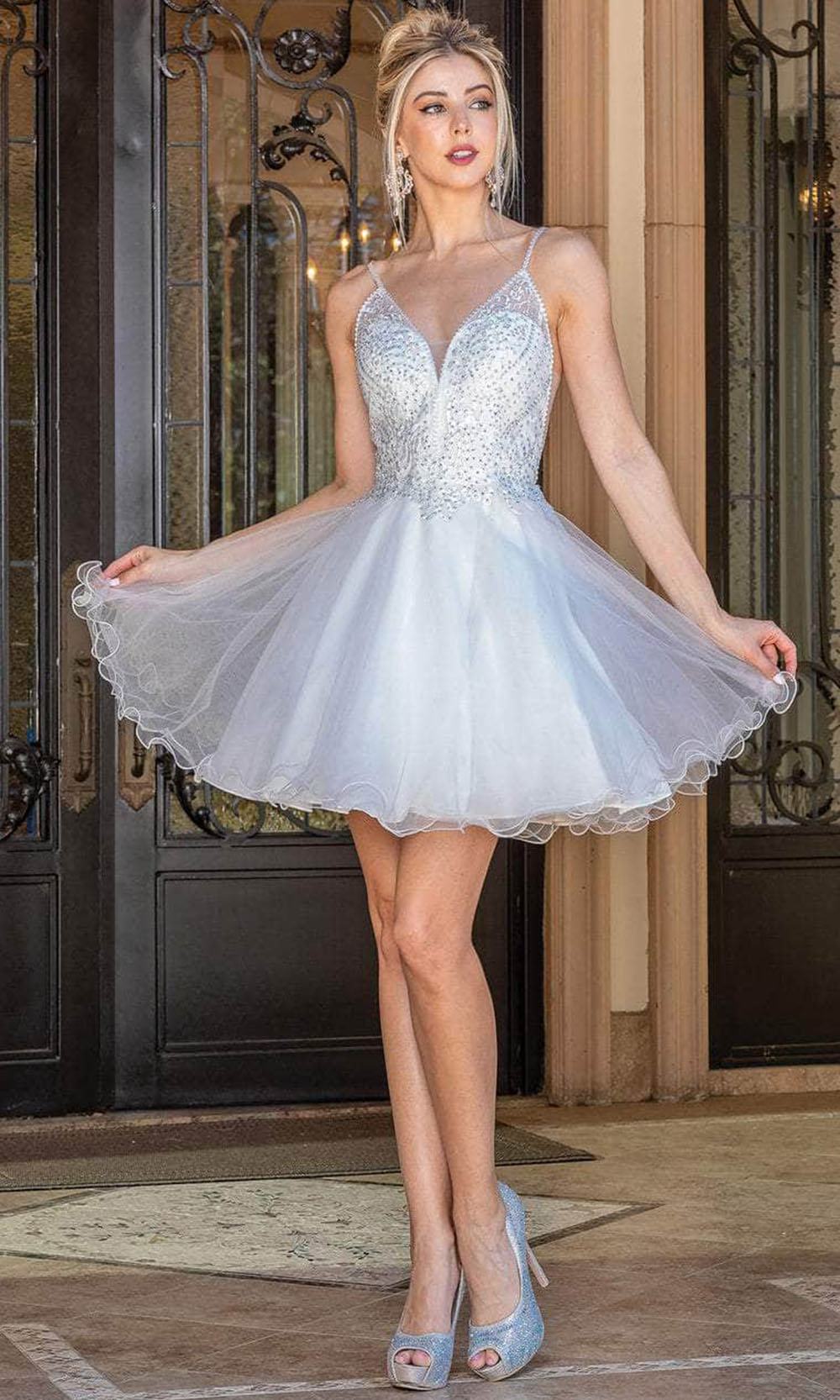 Dancing Queen 3308 In Whitegrade 8 grad dresses, graduation dresses