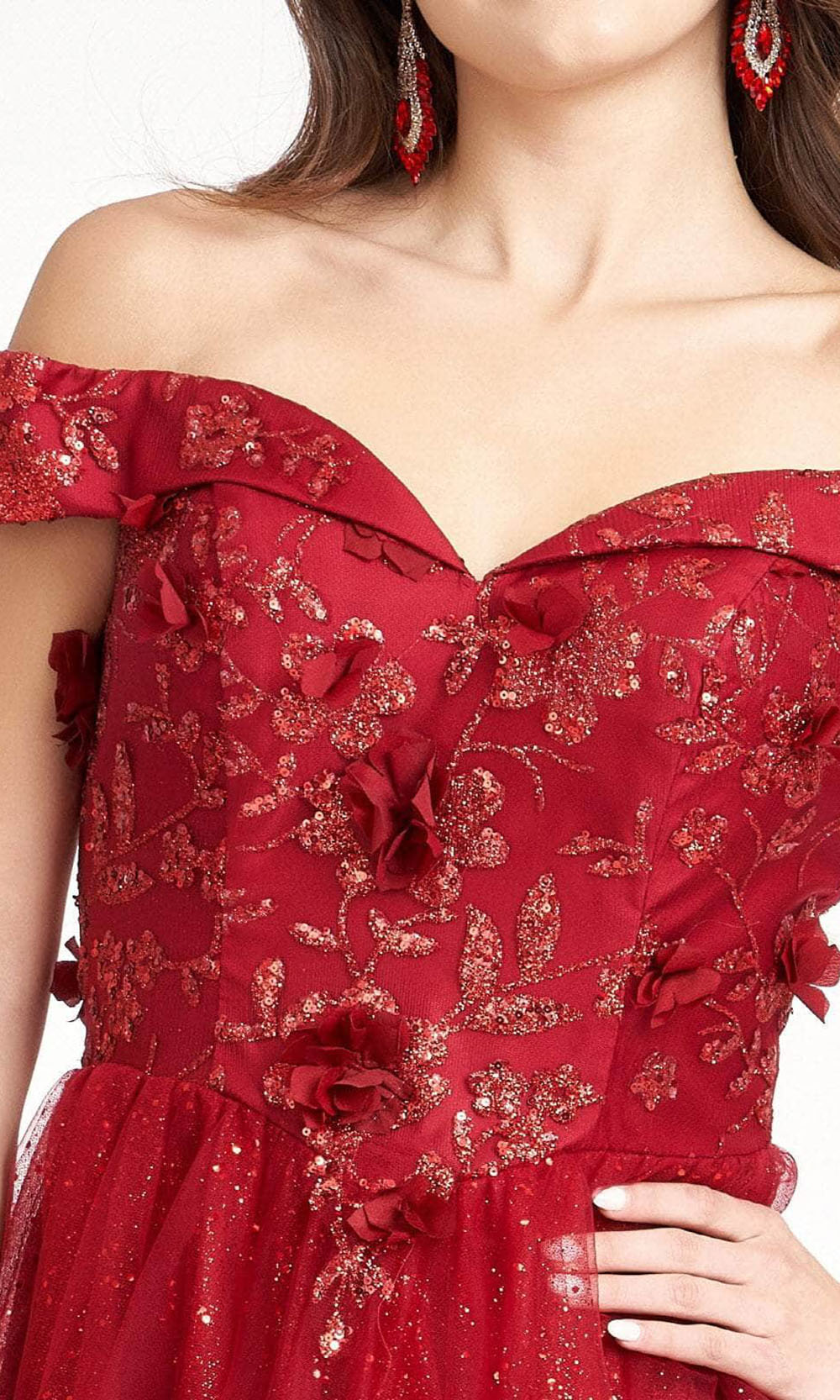 Elizabeth K GS1978 In Redgrade 8 grad dresses, graduation dresses