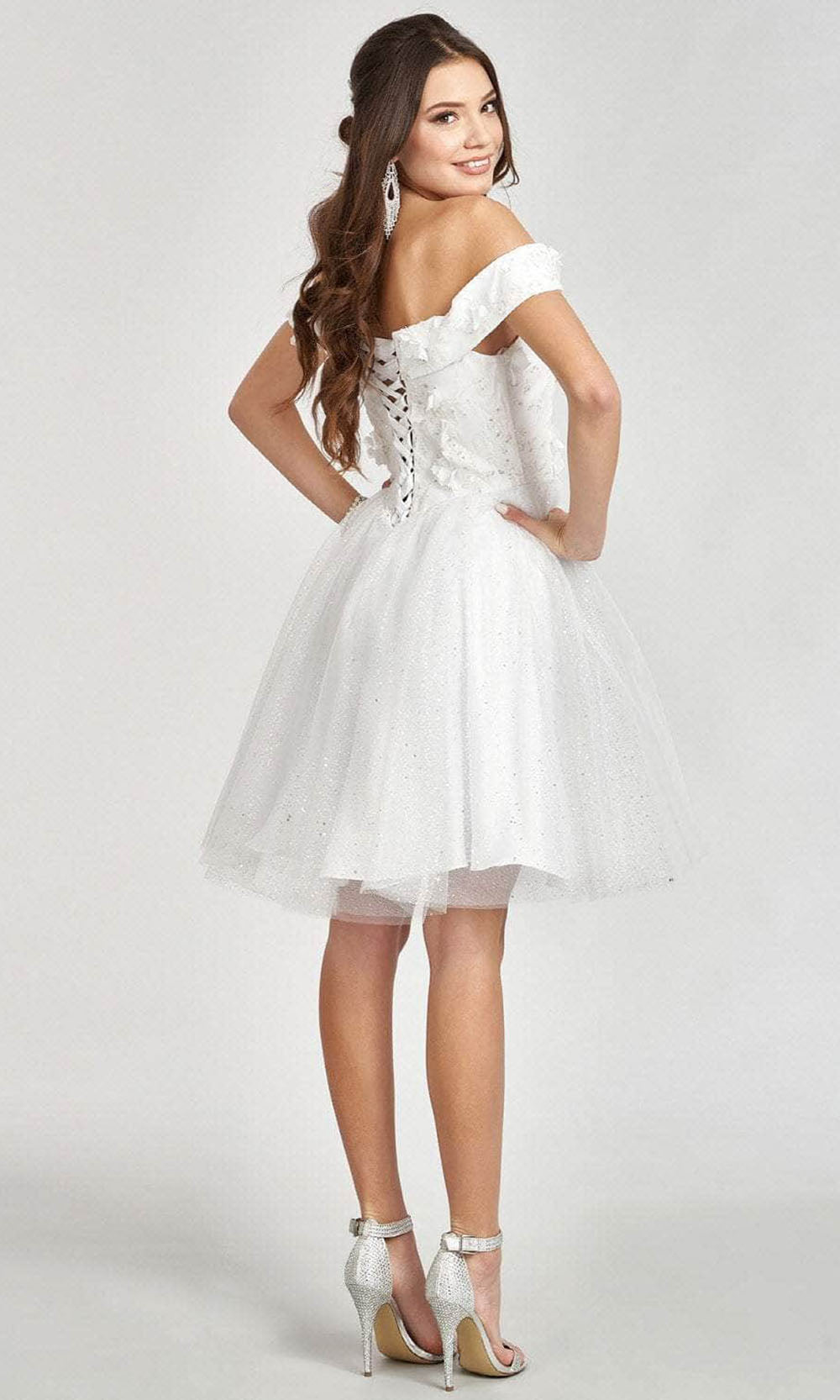 Elizabeth K GS1978 In Whitegrade 8 grad dresses, graduation dresses