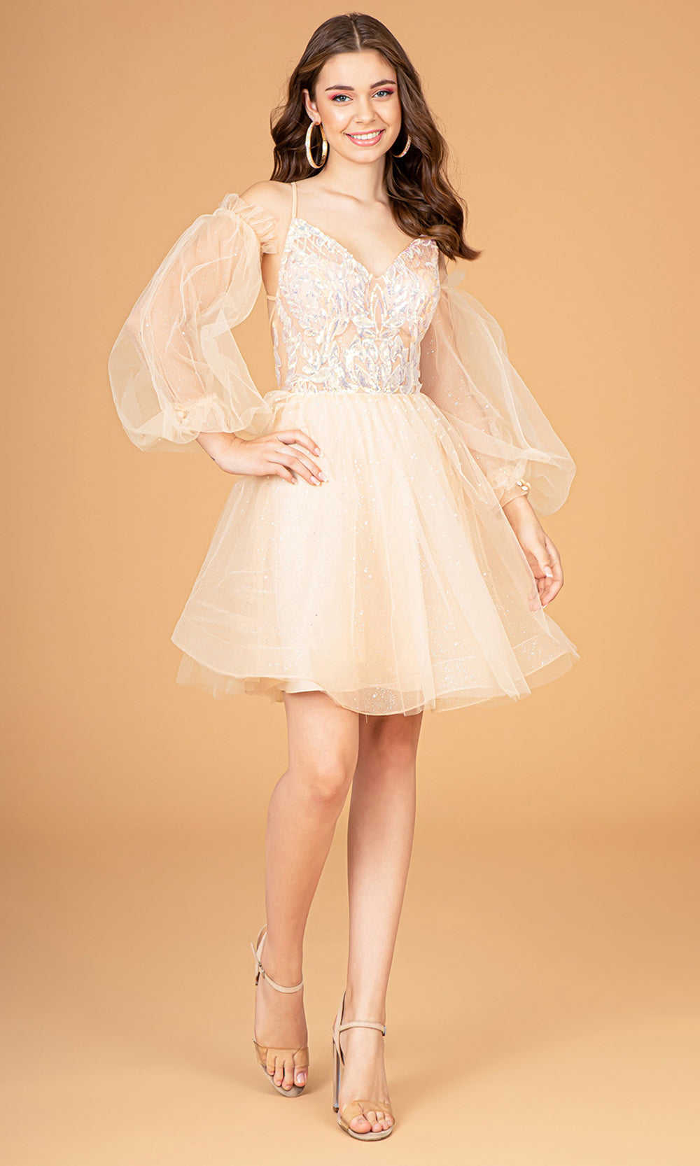 Elizabeth K GS3095 Champagnegrade 8 grad dresses, graduation dresses