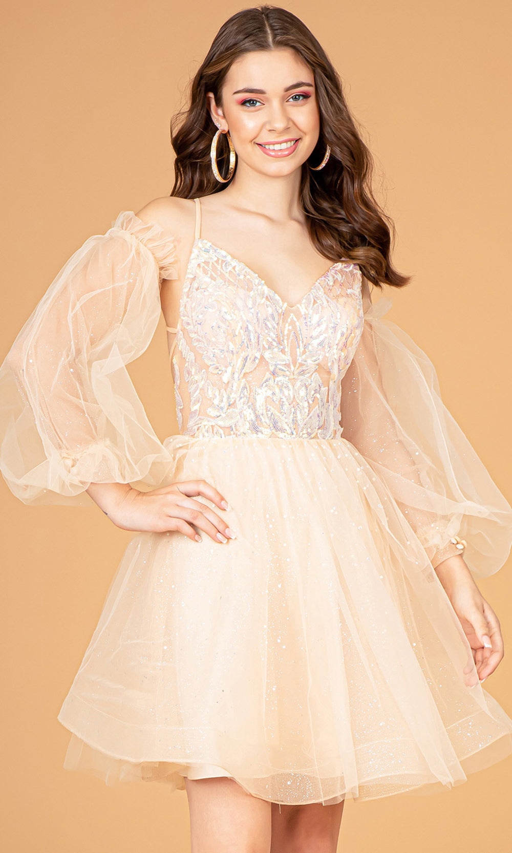 Elizabeth K GS3095 Champagnegrade 8 grad dresses, graduation dresses