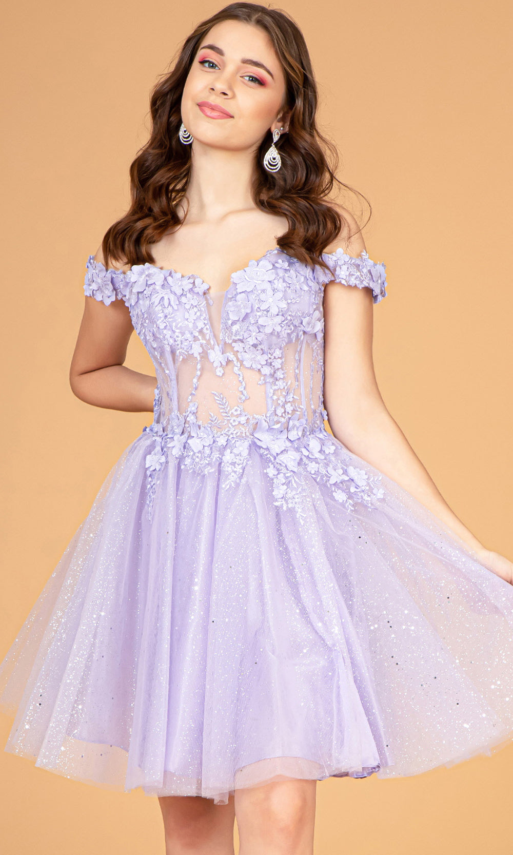 Elizabeth K GS3096 Purplegrade 8 grad dresses, graduation dresses