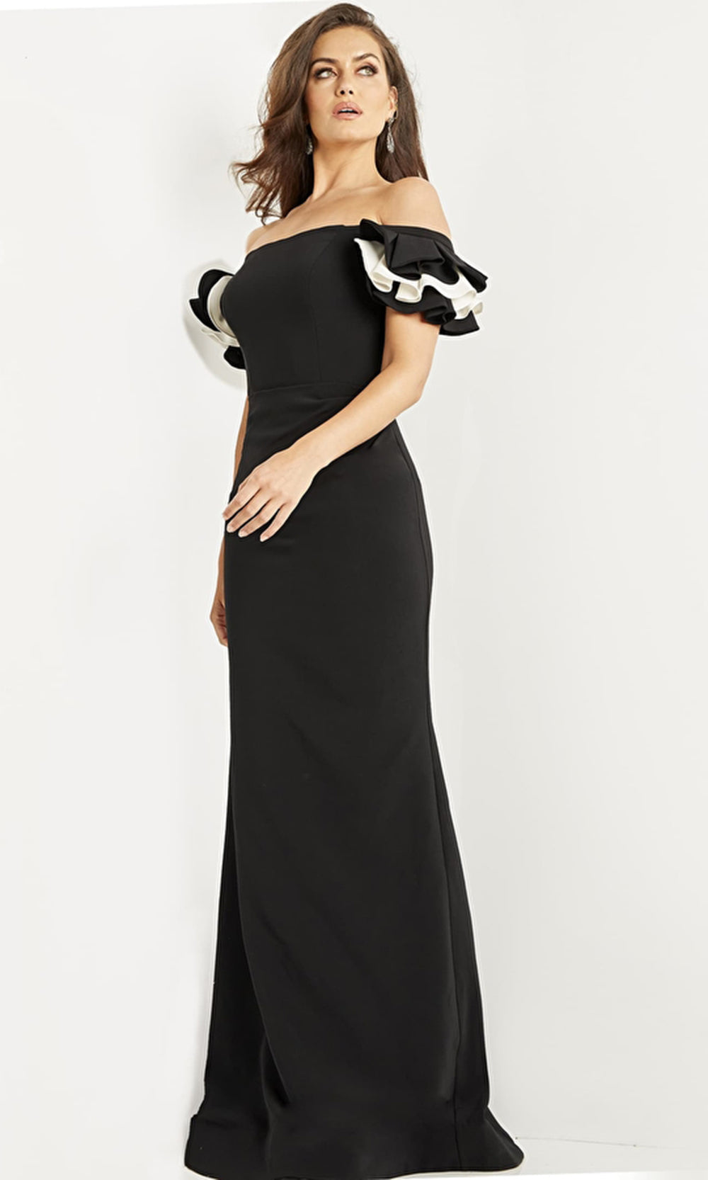 Jovani 07017 Black and White