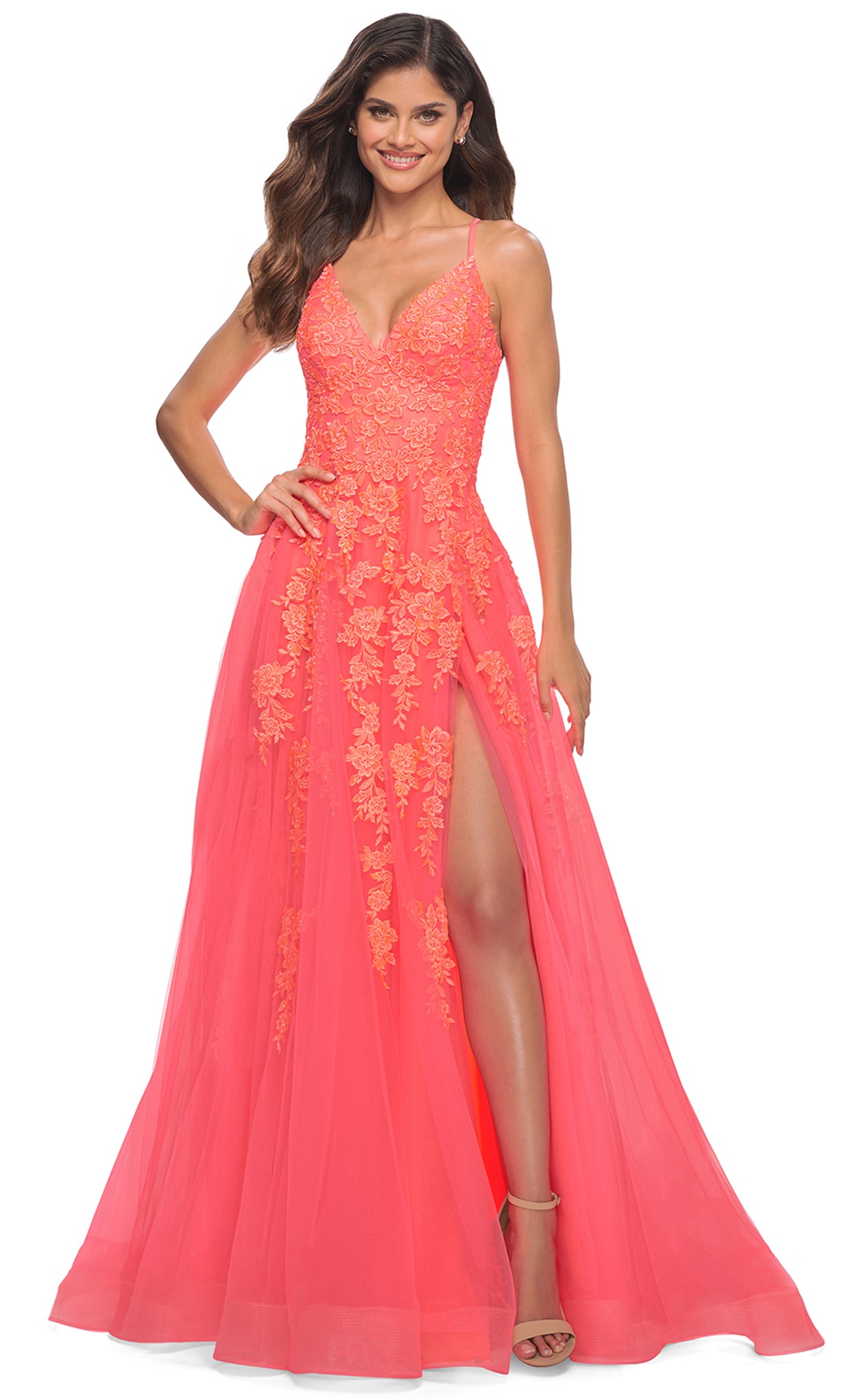 La Femme 30637 Pink and Orange