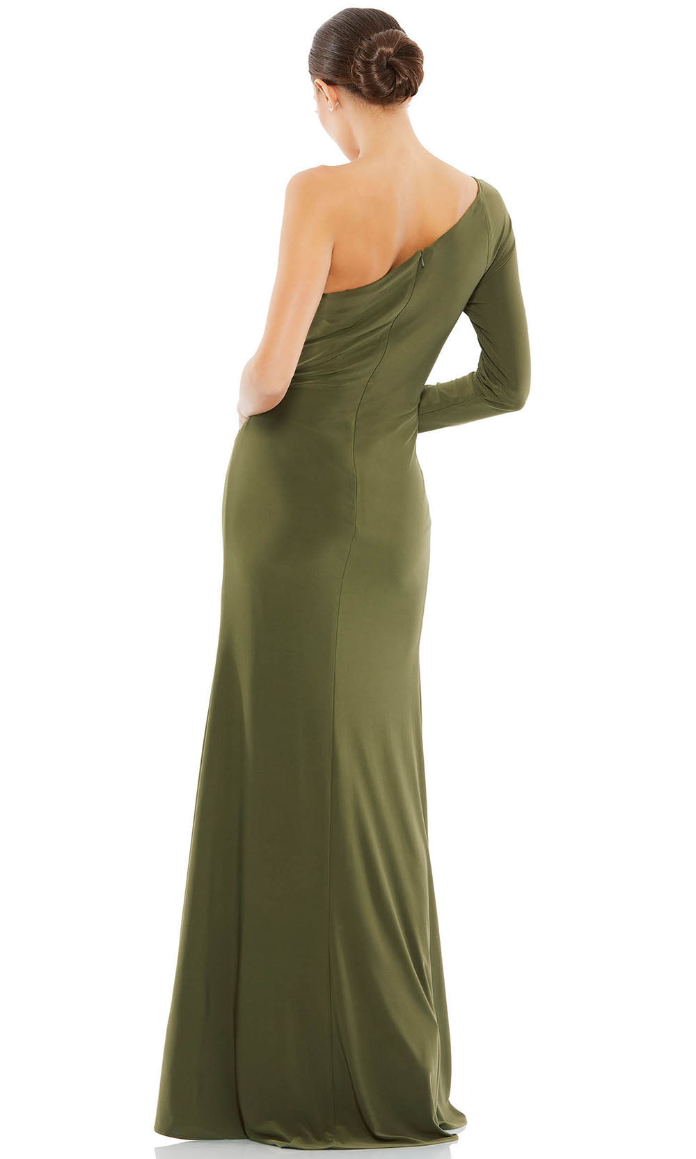Mac Duggal - 55696 Knot Ornate Sheath Gown In Green