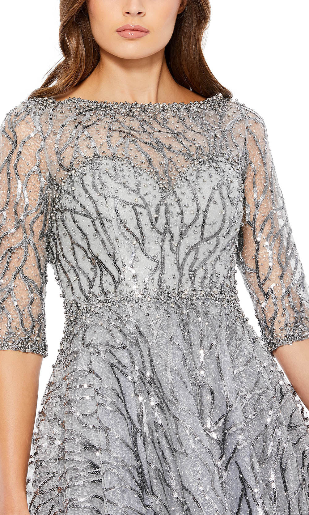 Mac Duggal 20252 In Silver