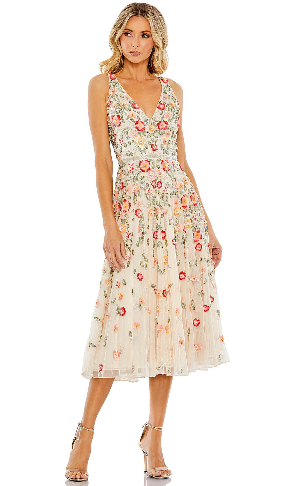 Mac Duggal 5527 In Neutral Multi