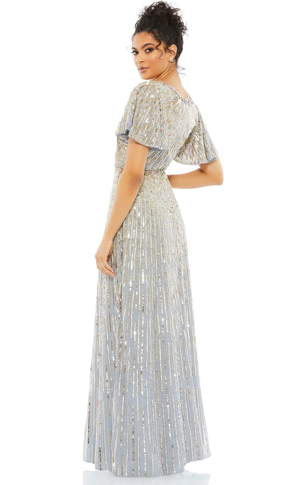 Mac Duggal 5538 Gray