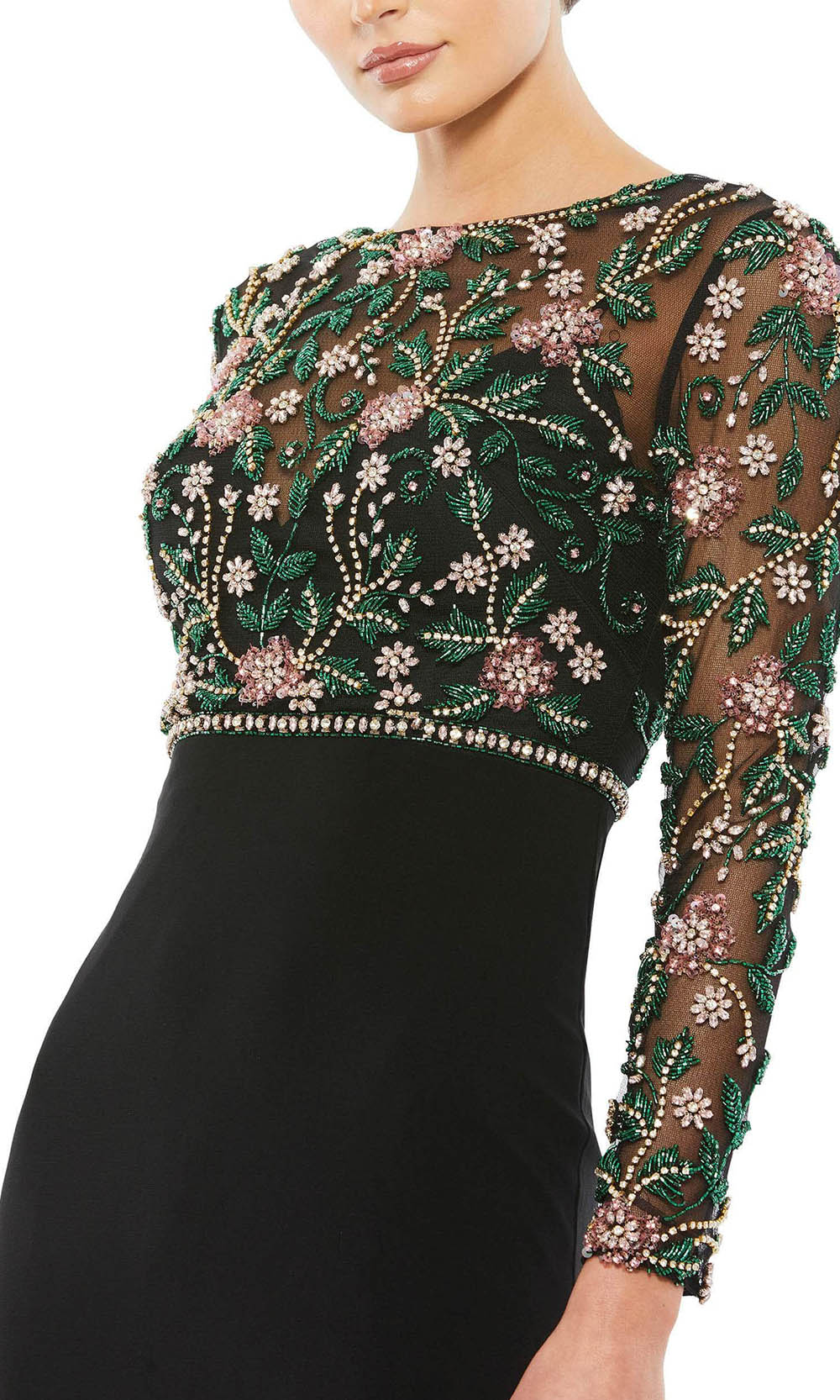 Mac Duggal 67870 In Black and Multi-color