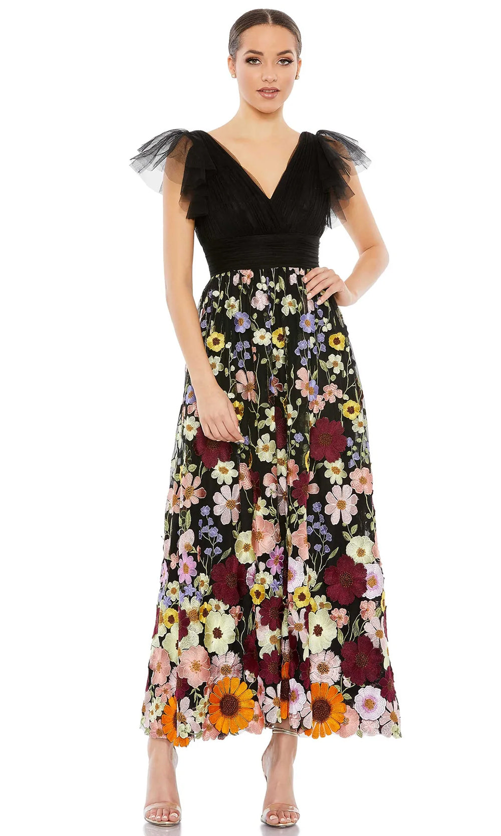 Mac Duggal 68204 Black Multi