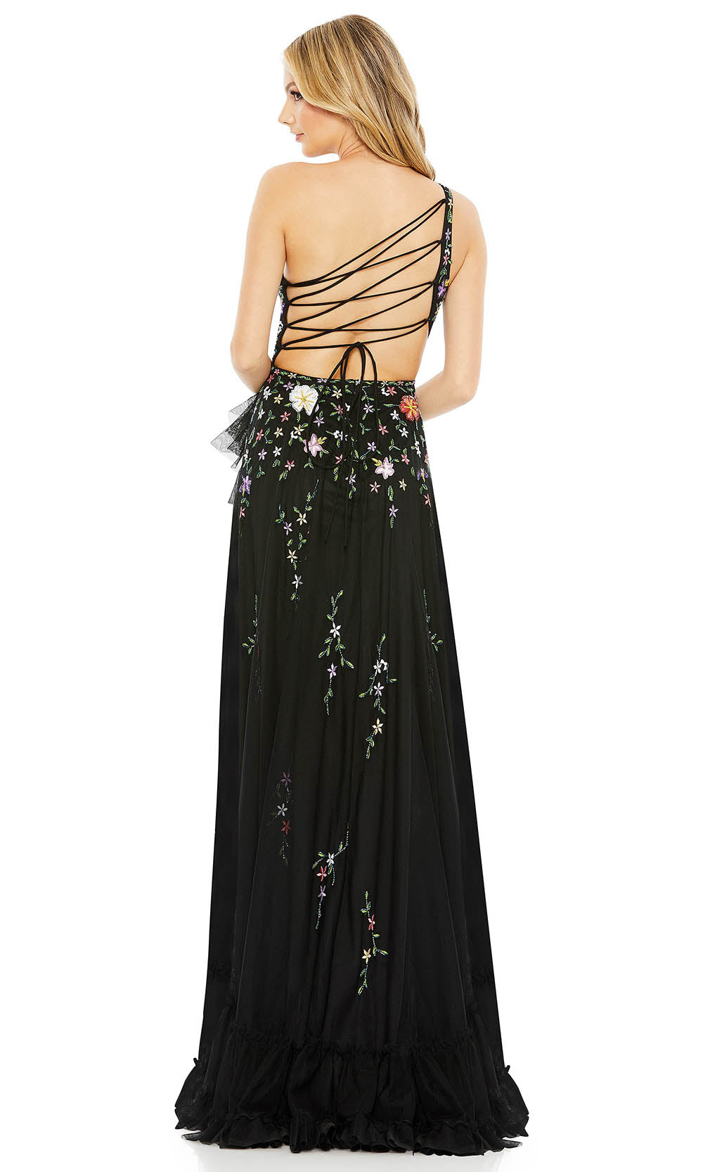 Mac Duggal 9164 In Black Multi