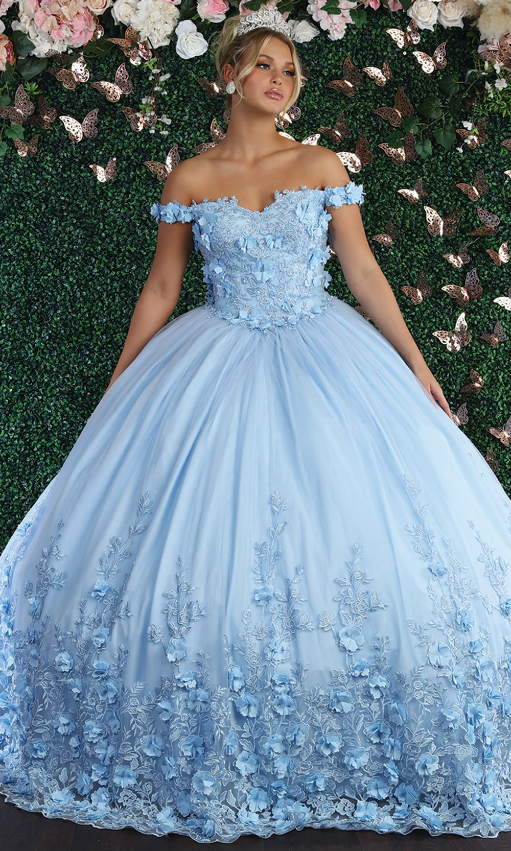 Baby blue 15 dresses best sale