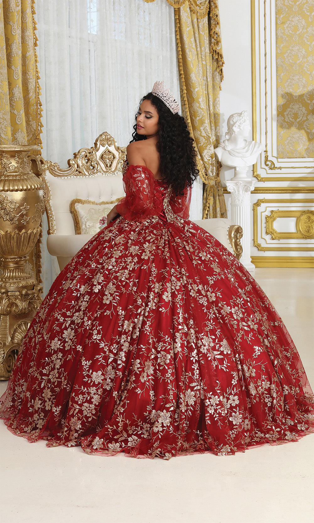 May Queen LK200 Burgundy/Gold