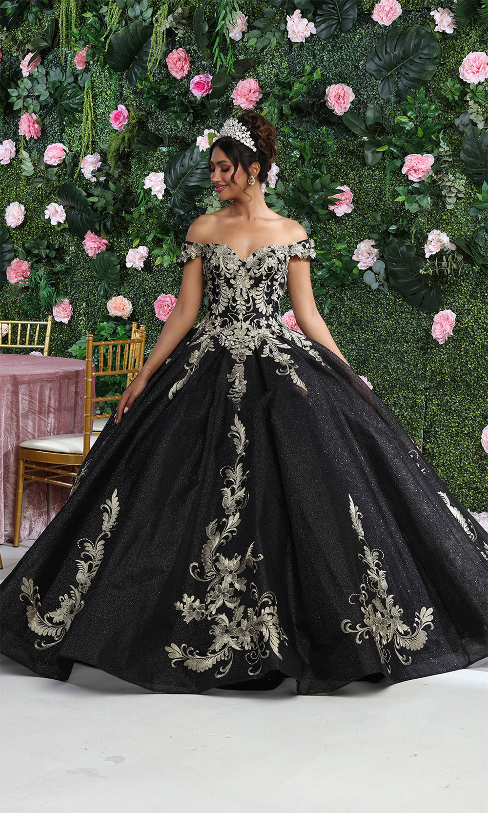 May Queen LK219 Black/Gold