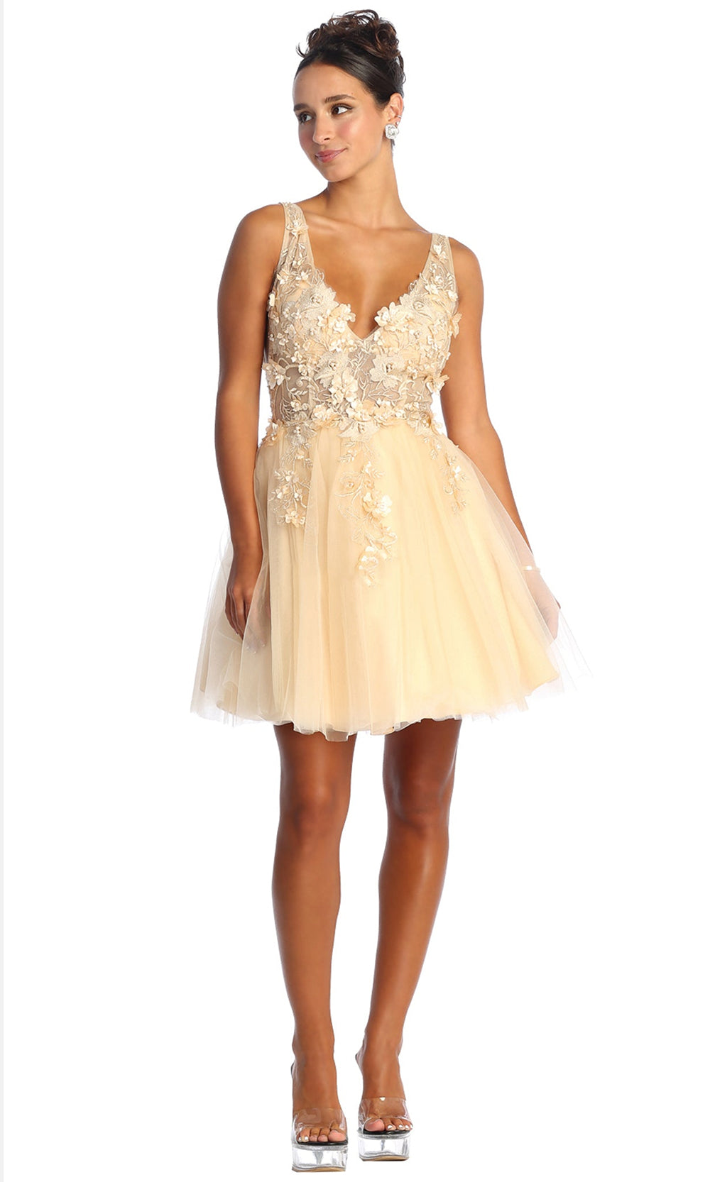 May Queen MQ1863 Champagne