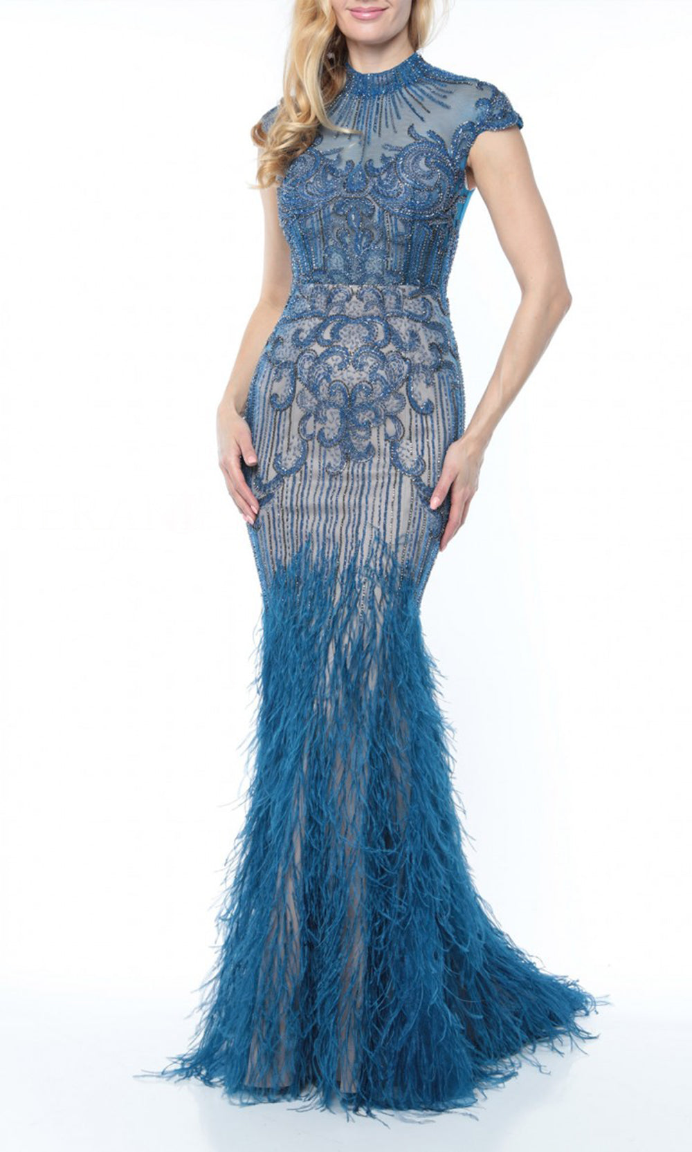 Terani Couture 1721GL4446 Blue