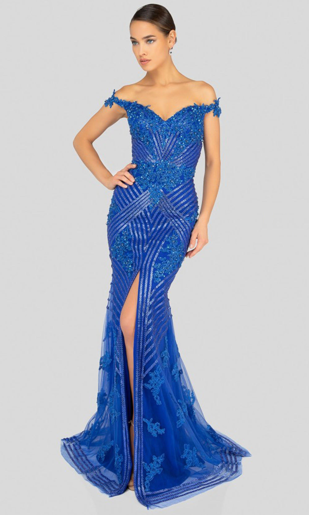 Terani Couture 1912GL9572 Blue
