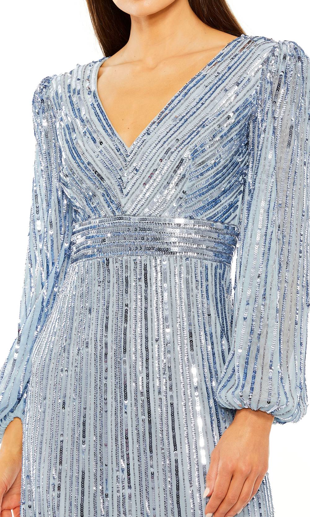 Mac Duggal 23006 Slate Blue