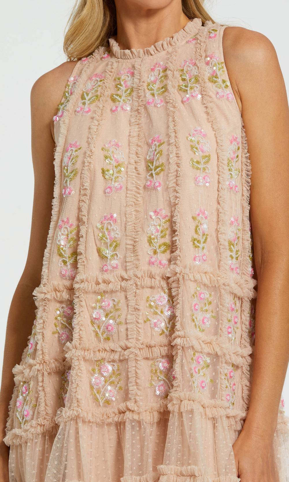 Mac Duggal 8172 Nude Multi