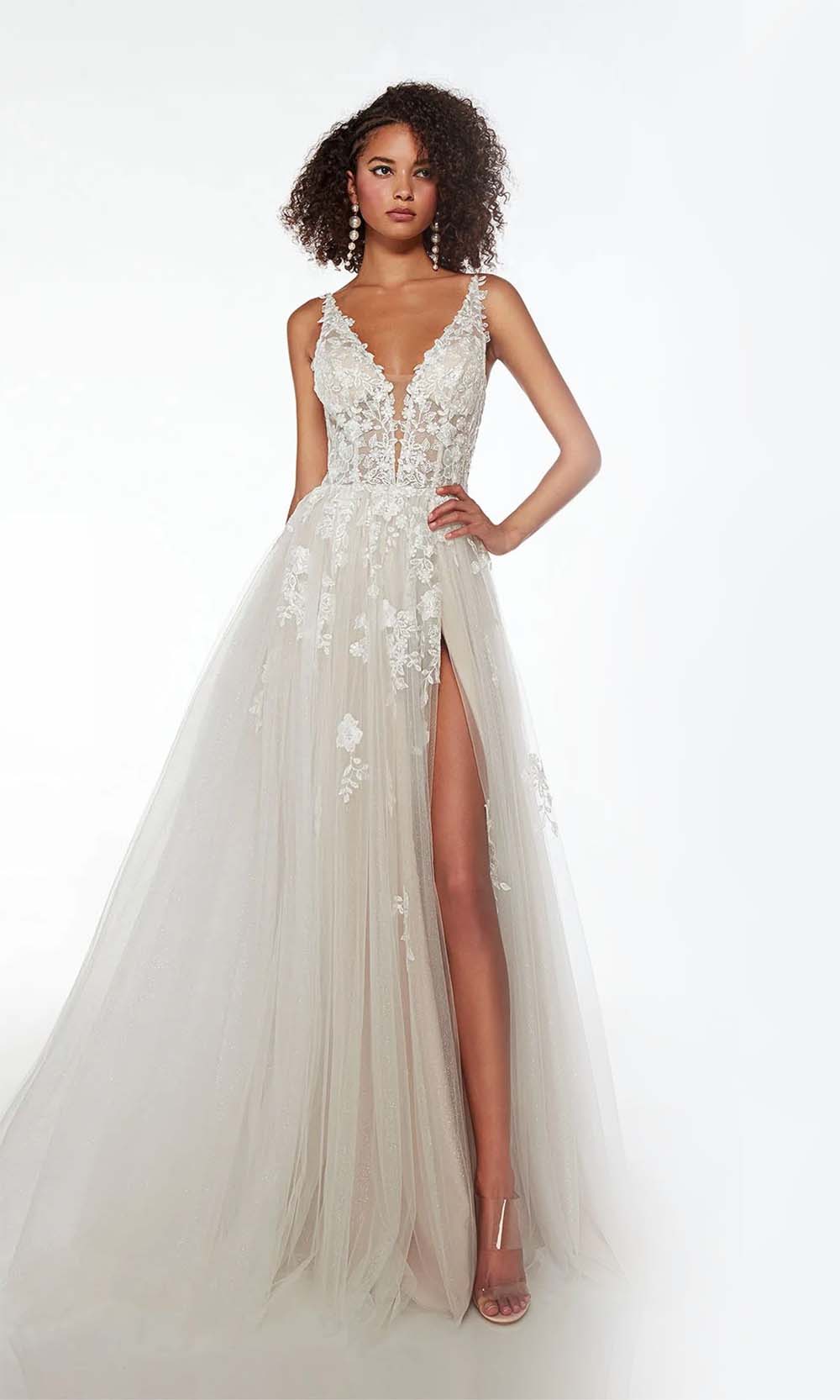 Alyce Paris 61722 Diamond White/Light Latte